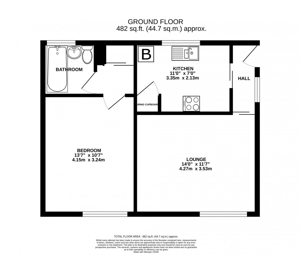 Floorplan for Chatham Grove, Chatham, Kent ME4 6LX
