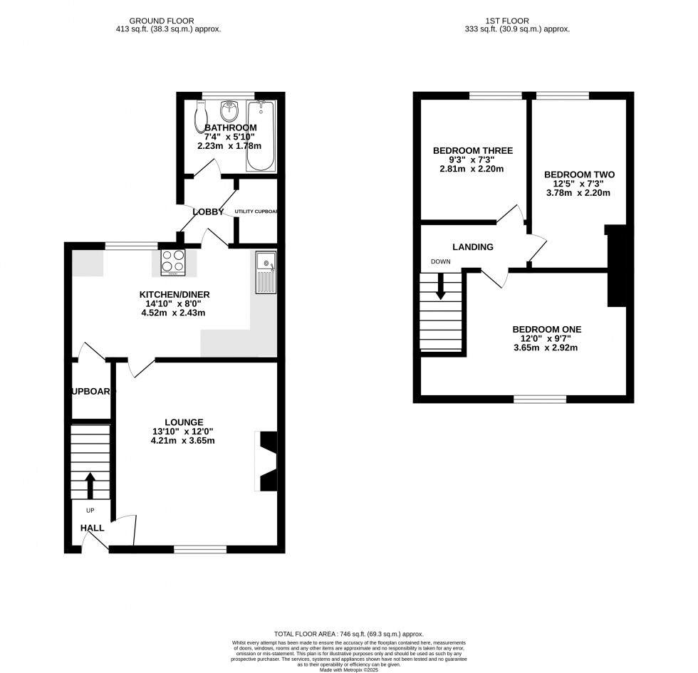 Floorplan for Fourth Avenue, Gillingham, Kent ME7 2LS