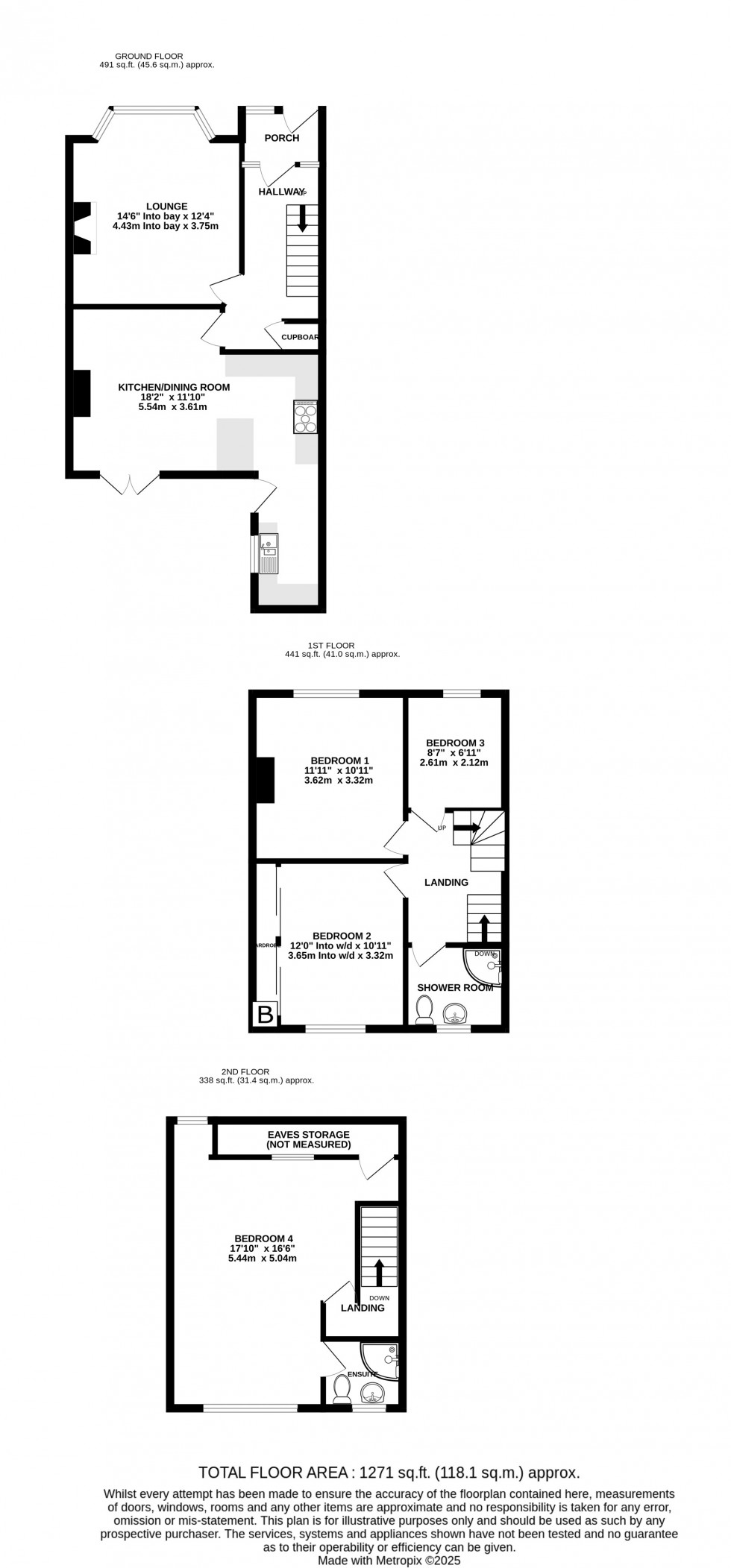 Floorplan for Canadian Avenue, Gillingham, Kent ME7 2DW