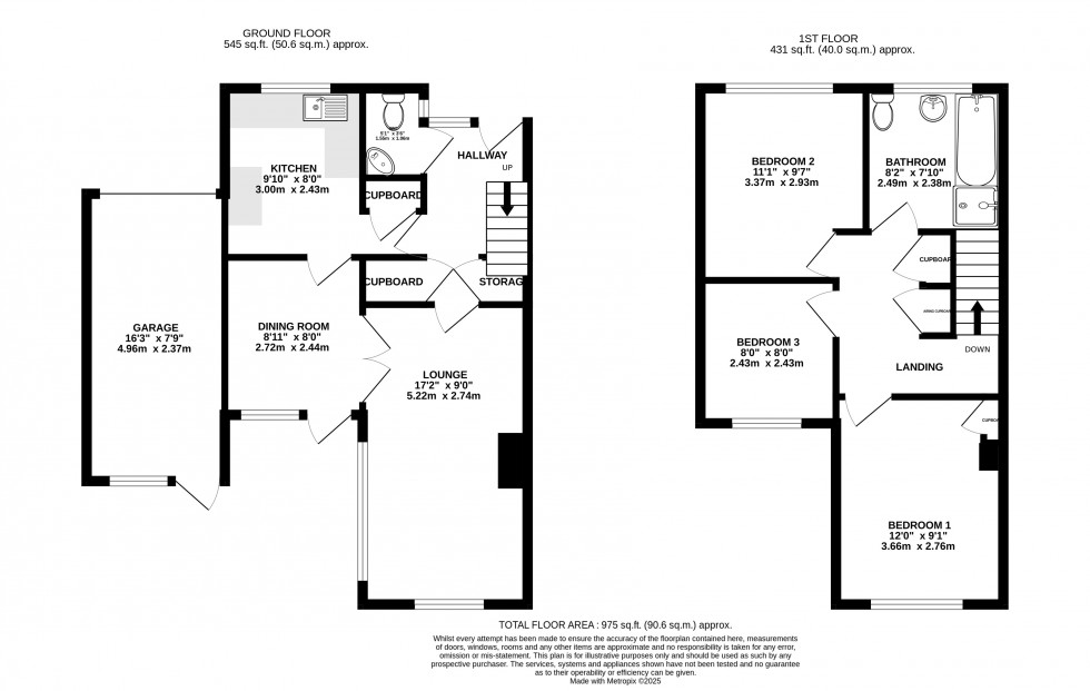 Floorplan for Bettescombe Road, Rainham, Gillingham, Kent ME8 9HS