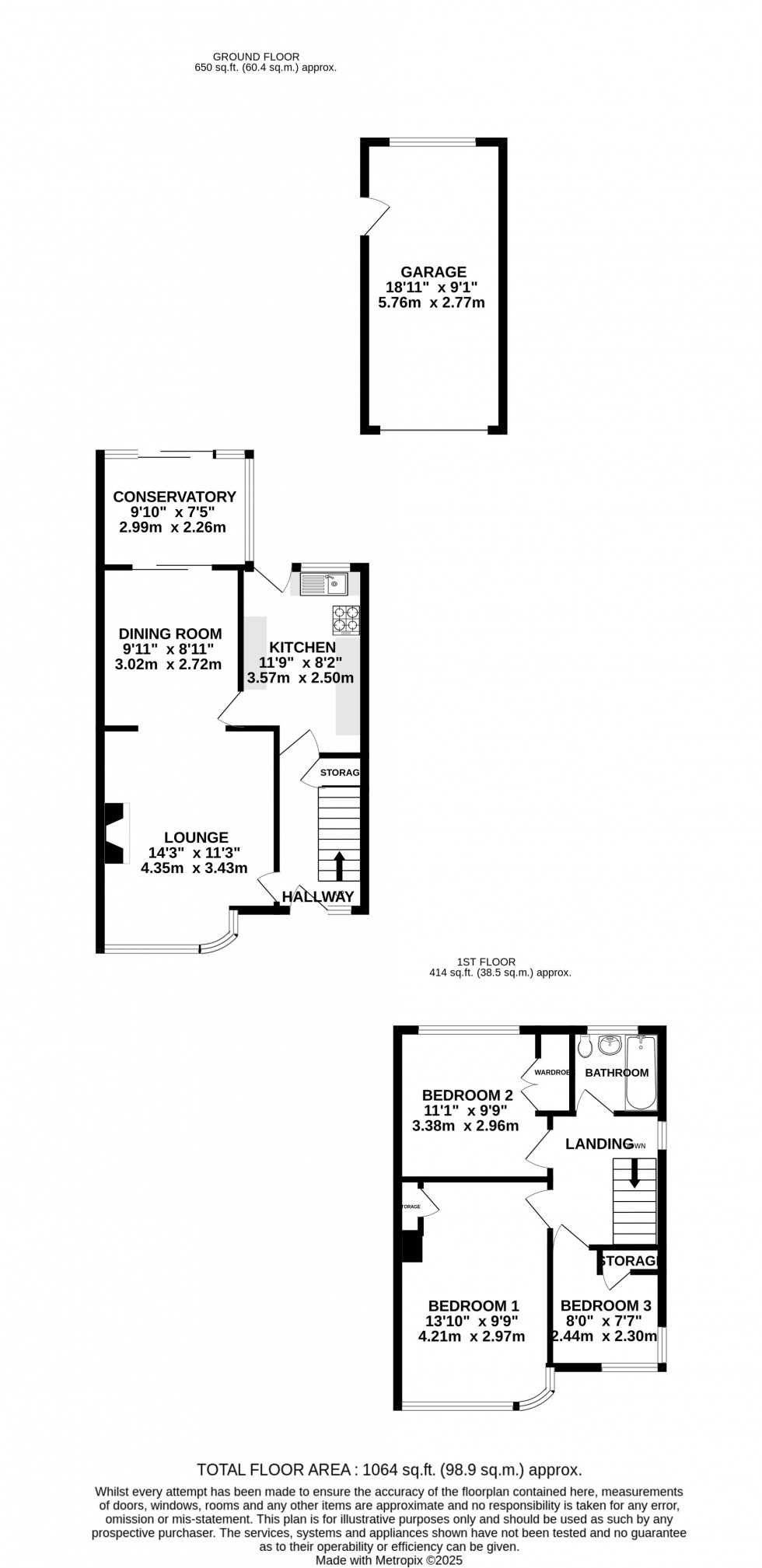 Floorplan for Berkeley Close, Rochester, Kent ME1 2UA