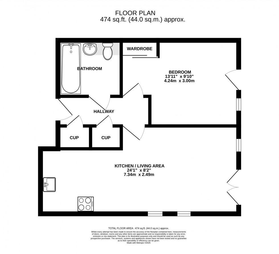 Floorplan for Dock Head Road, Chatham, Kent ME4 4ZS