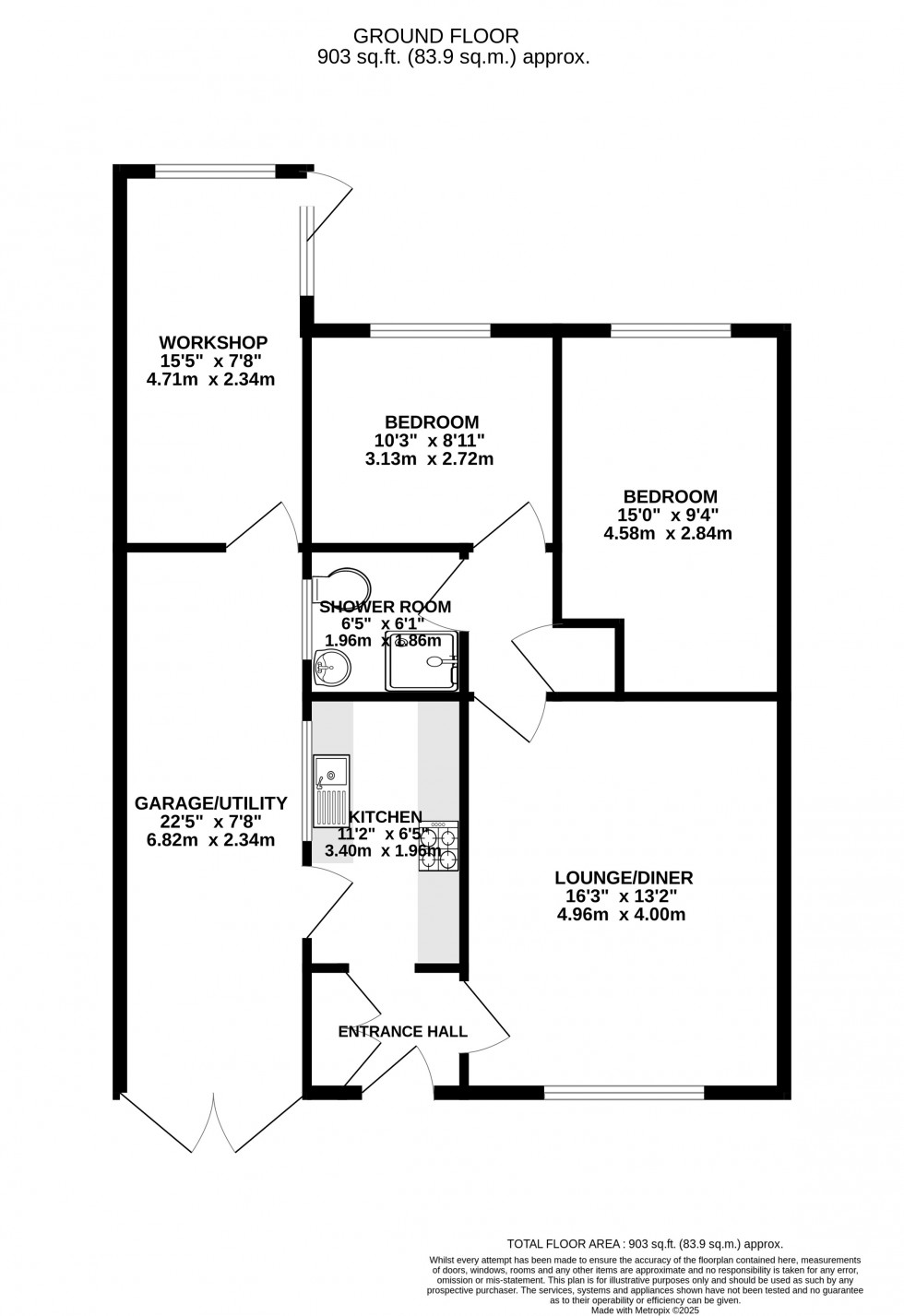 Floorplan for Hamelin Road, Darland, Gillingham, Kent ME7 3EX