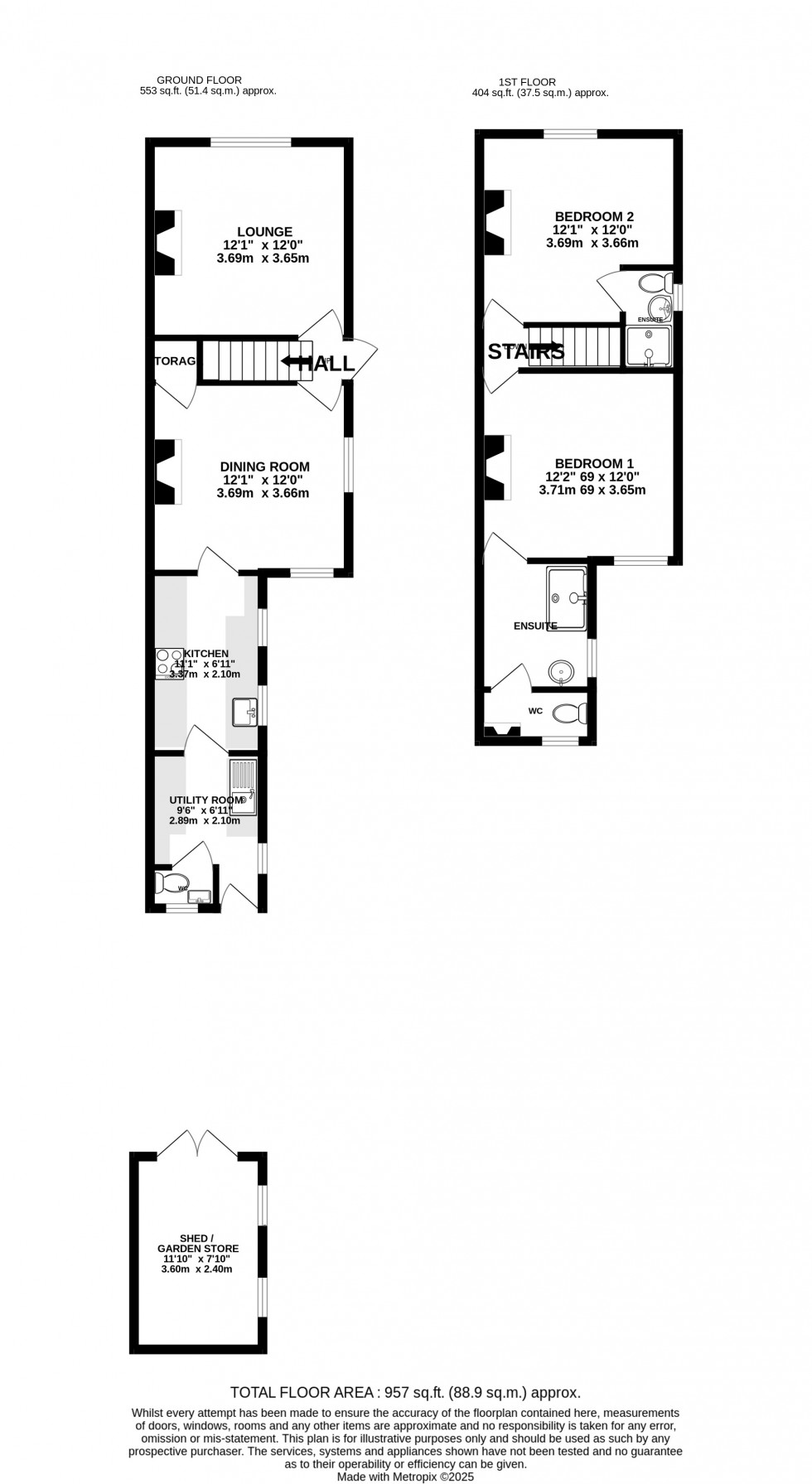 Floorplan for The Street, Upchurch, Sittingbourne, Kent ME9 7AJ