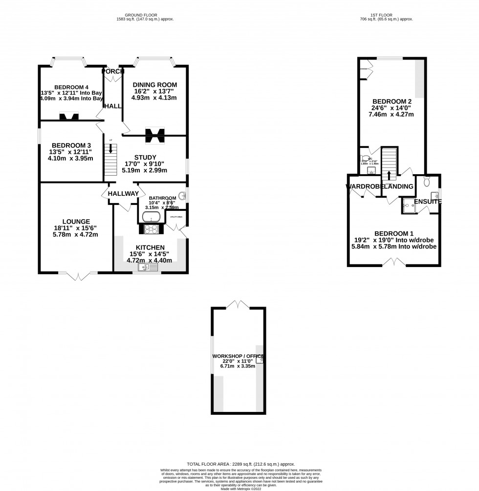 Floorplan for Woodside, Wigmore, Gillingham, Kent ME8 0PQ