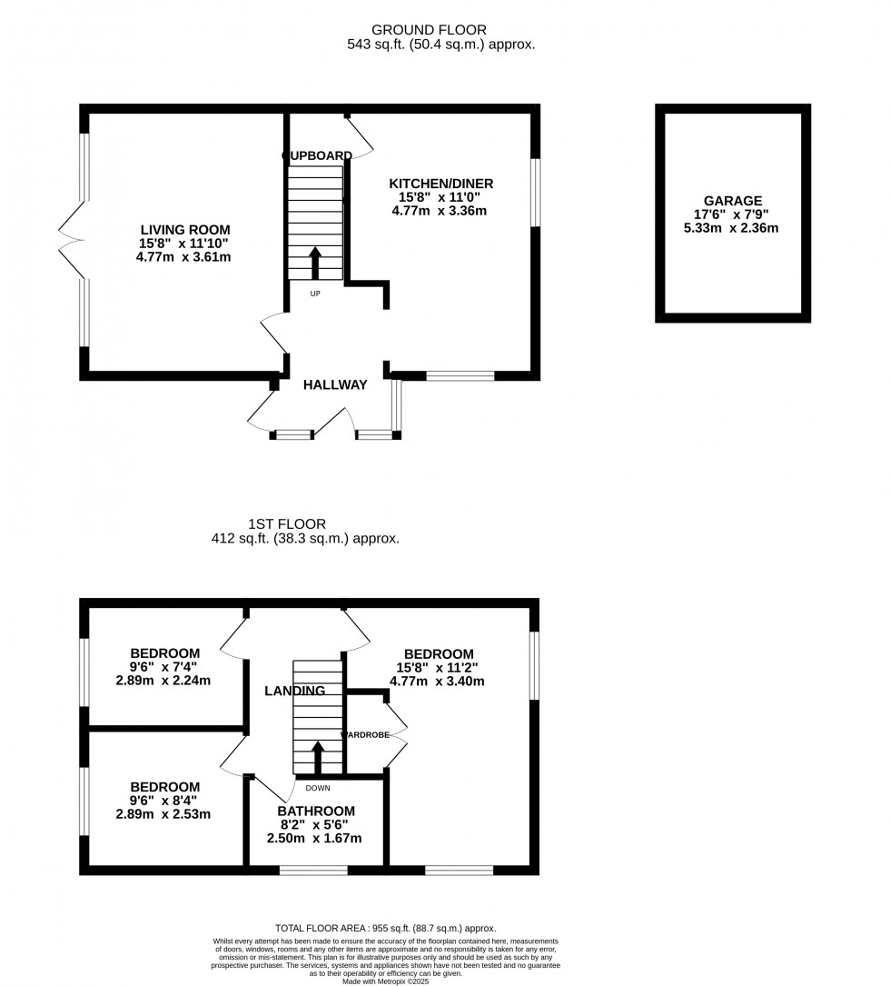 Floorplan for Aintree Road, Lordswood, Chatham, Kent ME5 8PY