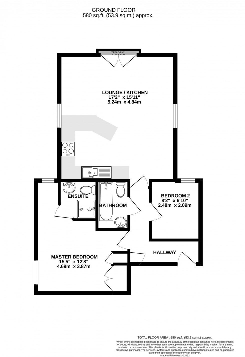 Floorplan for Estuary Reach, Brompton, Gillingham, Kent ME7 5QX