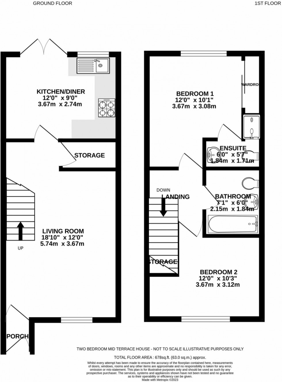 Floorplan for Fanconi Road, Lordswood, Chatham, Kent ME5 8GA