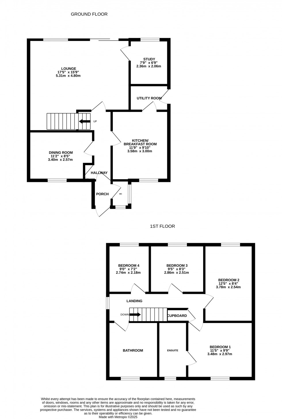Floorplan for Mayfield Close, Boxley, Walderslade, Kent ME5 9QZ