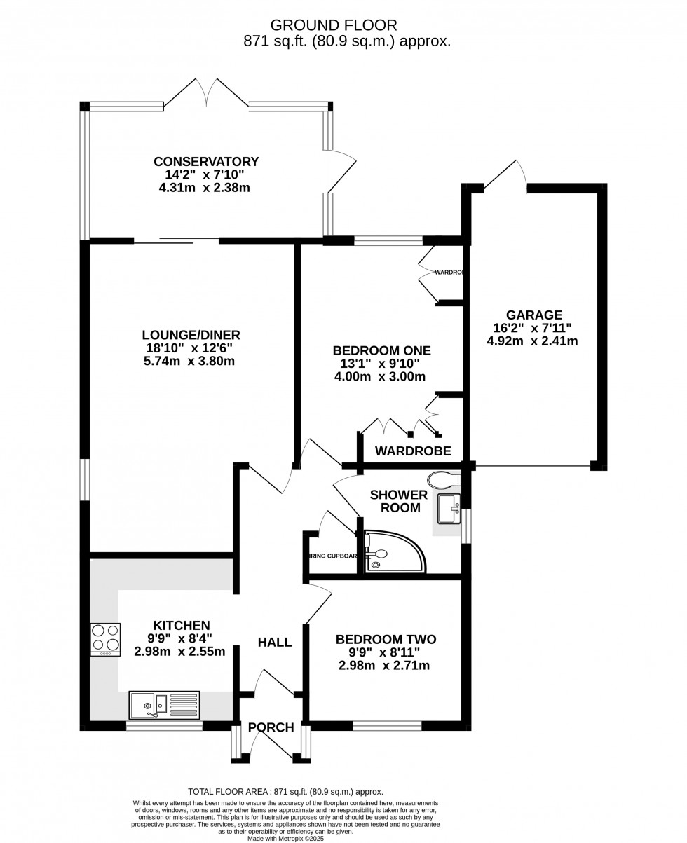 Floorplan for Papion Grove, Walderslade Woods, Kent ME5 9BS