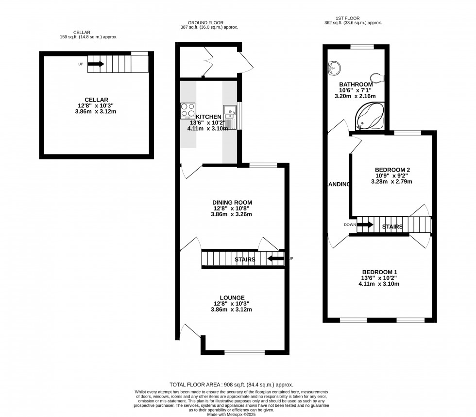 Floorplan for East Street, Chatham, Kent ME4 5NJ