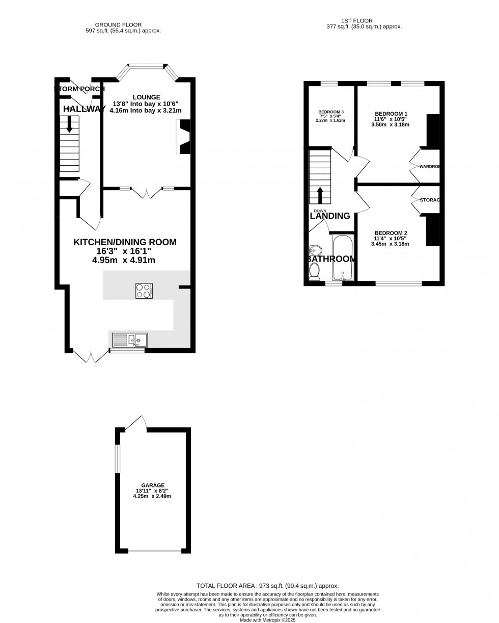 Floorplan for Valley Road, Gillingham, Kent ME7 2ET