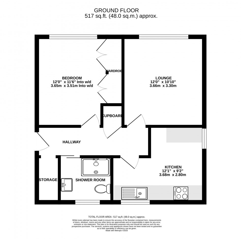 Floorplan for Glenwood Close, Chatham, Kent ME5 7NR