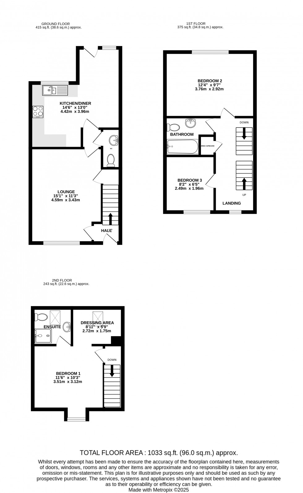 Floorplan for Ailsa Mews, Borstal, Rochester, Kent ME1 3HA