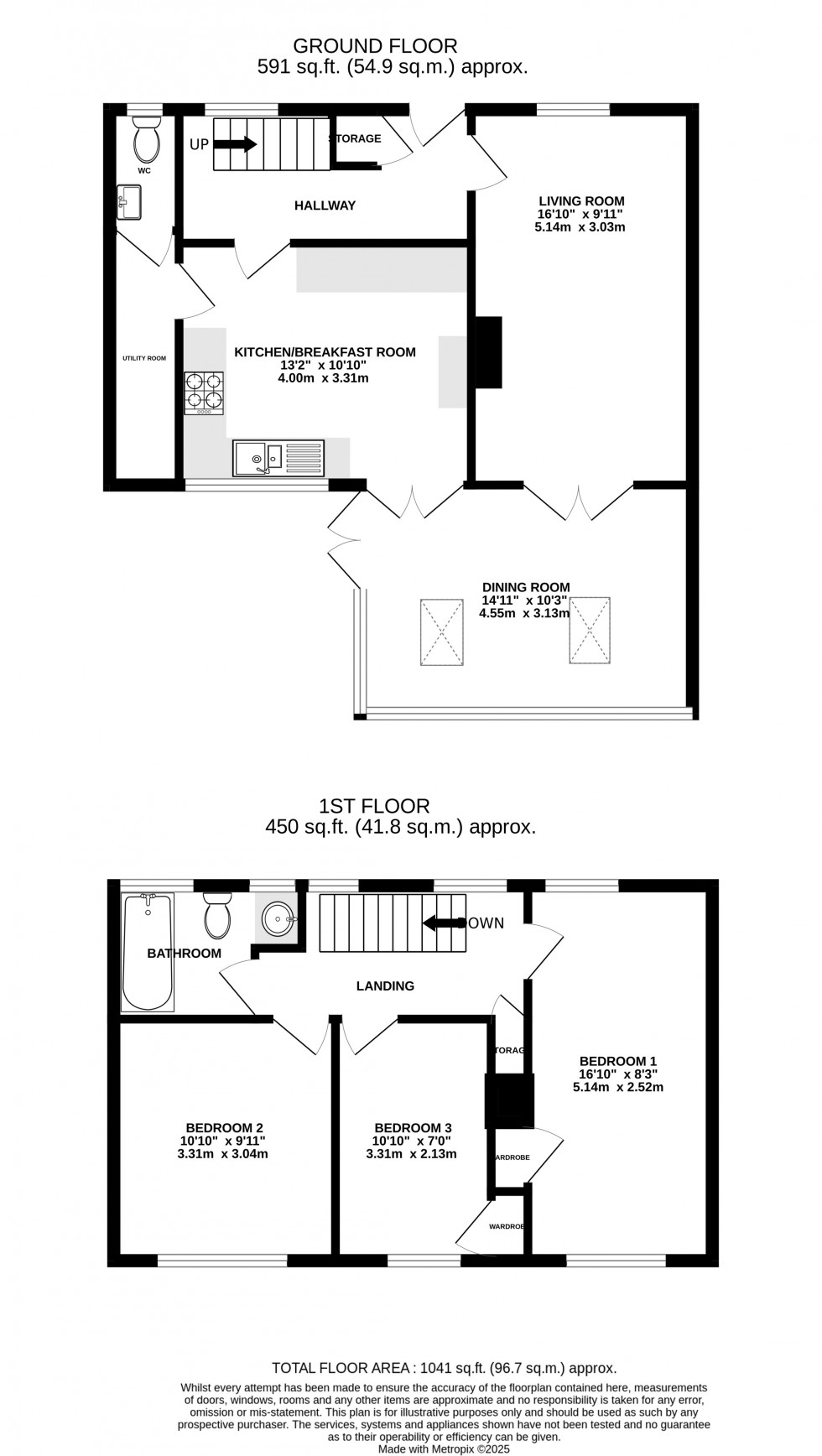 Floorplan for Doddington Road, Twydall, Gillingham, Kent ME8 6SR