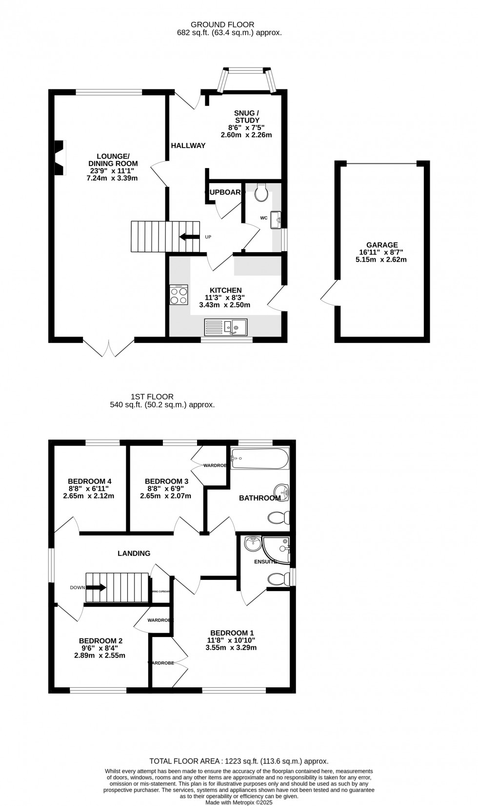 Floorplan for Spencer Close, Chatham, Kent ME5 7RE