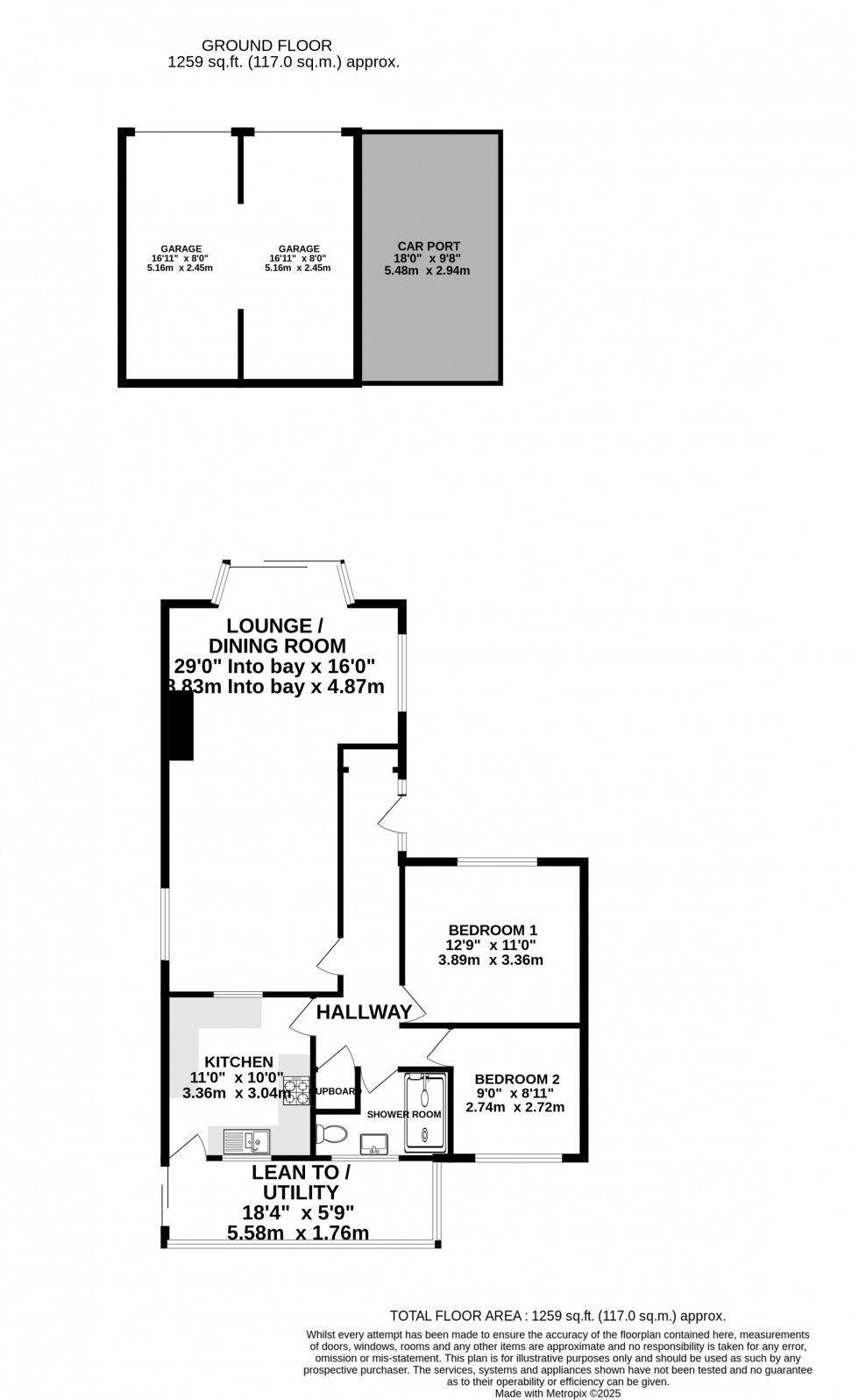 Floorplan for Kingswood Road, Gillingham, Kent ME7 1EA