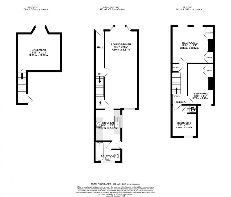 Floorplan for St Marys Road, Gillingham, Kent ME7 1JJ