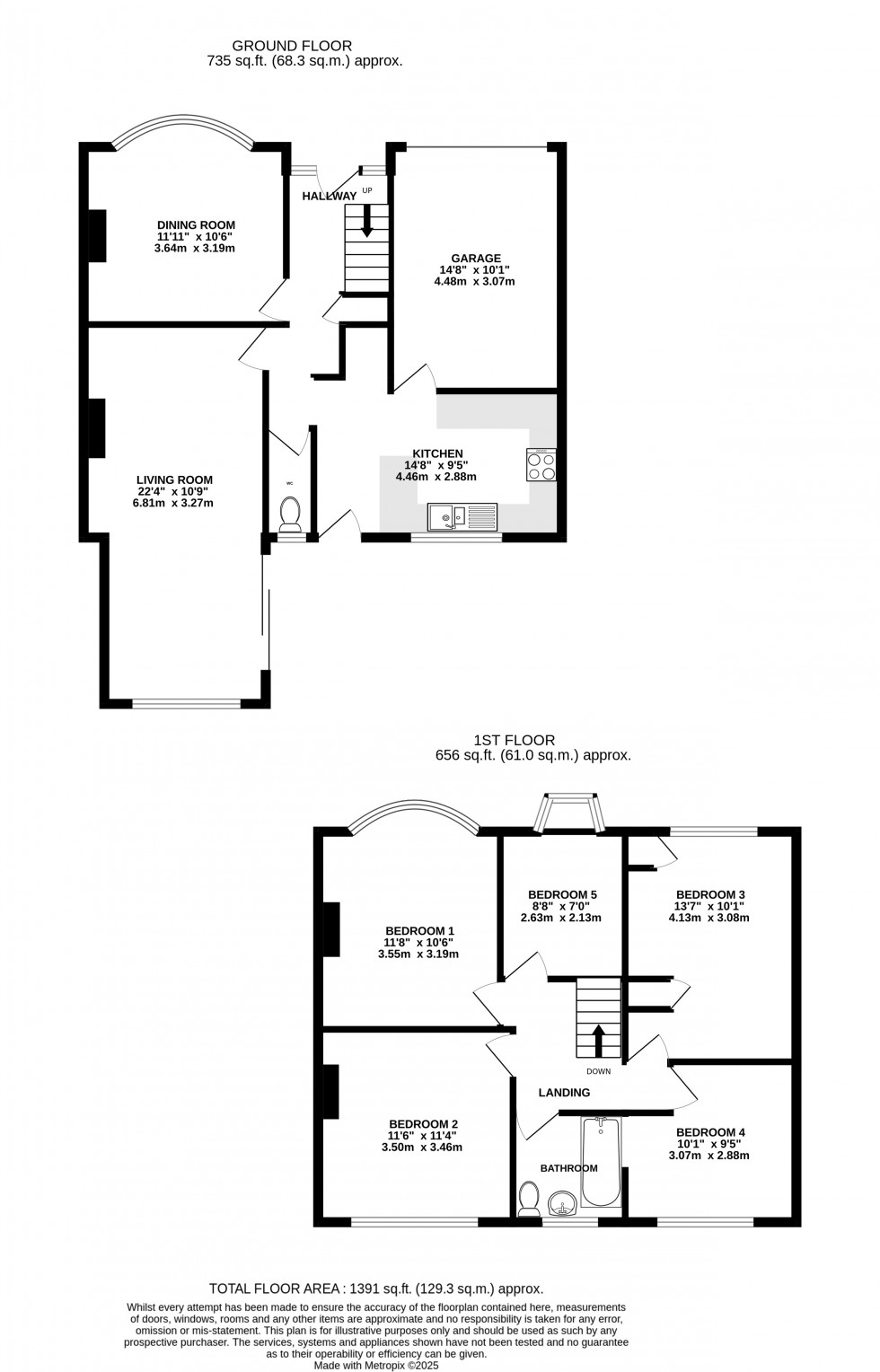 Floorplan for Wallace Road, Rochester, Kent ME1 2TB