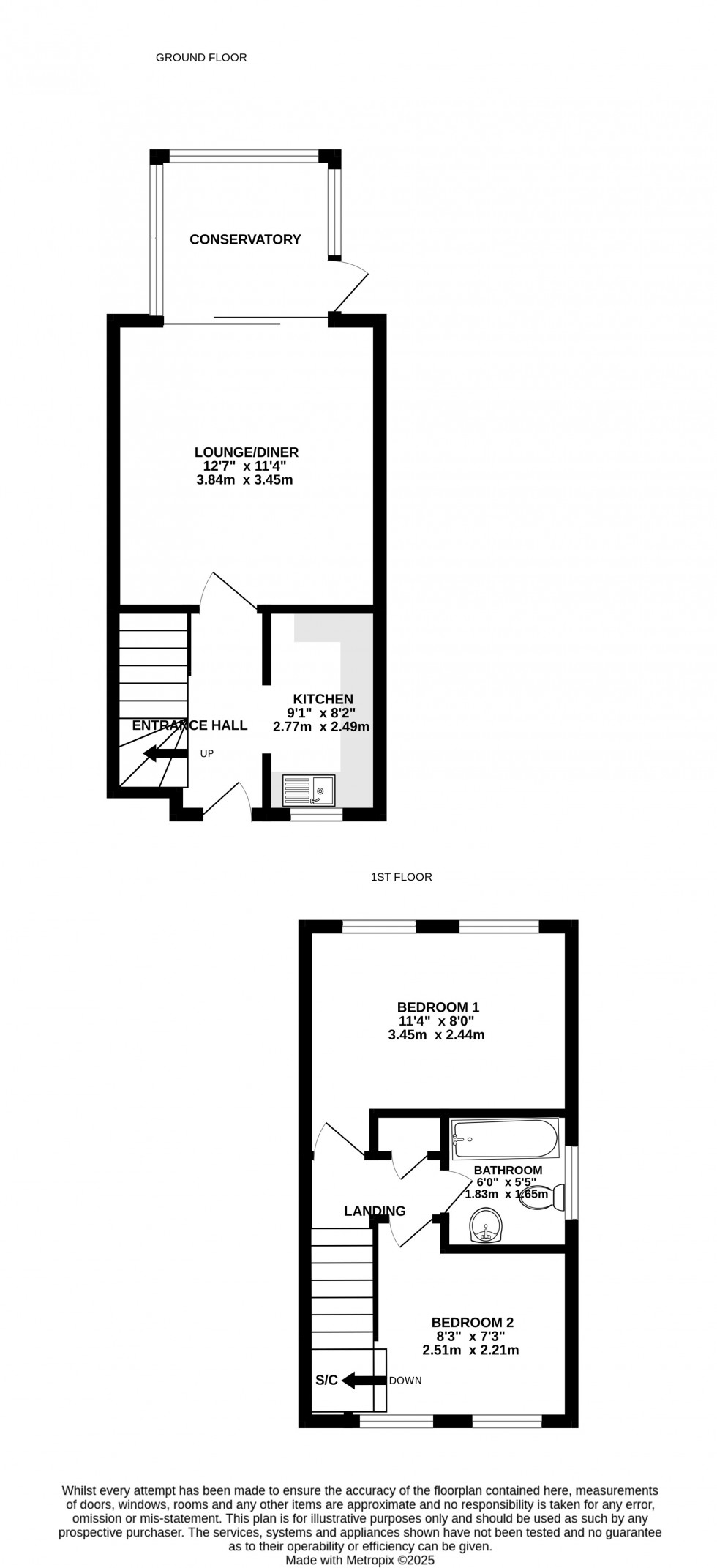 Floorplan for Flamingo Close, Walderslade, Chatham, Kent ME5 7RF