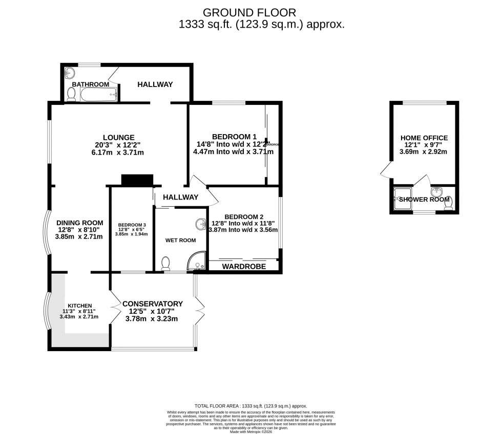 Floorplan for Kingshill Drive, Rochester, Kent ME3 9JW
