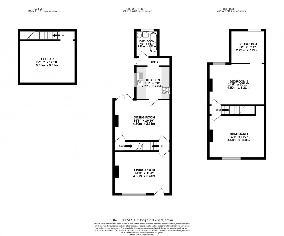 Floorplan for High Dewar Road, Gillingham, Kent ME8 8DN