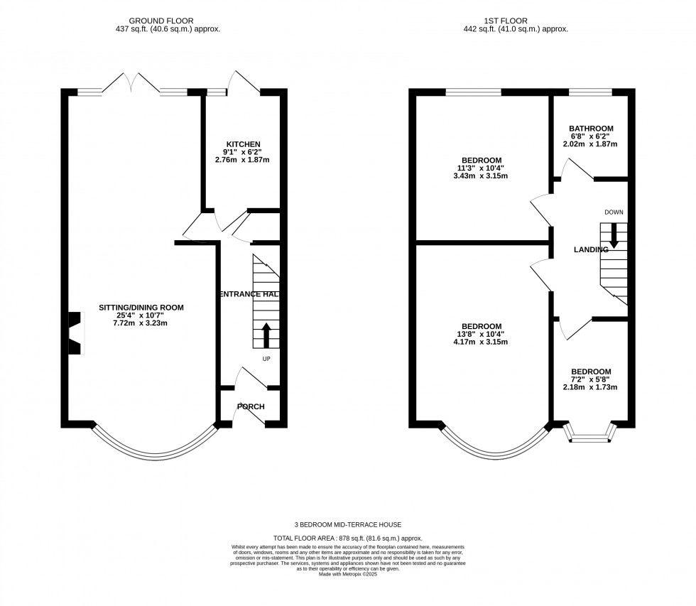 Floorplan for Grange Road, Gillingham, Kent ME7 2QS