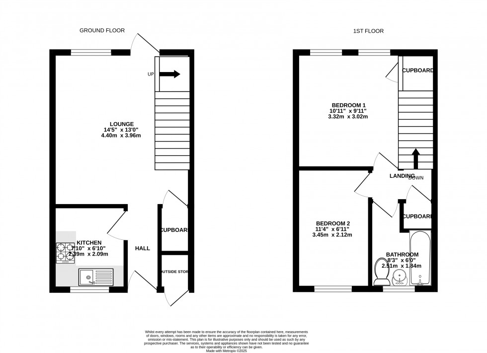 Floorplan for Orbit Close, Walderslade, Chatham, Kent ME5 9NF