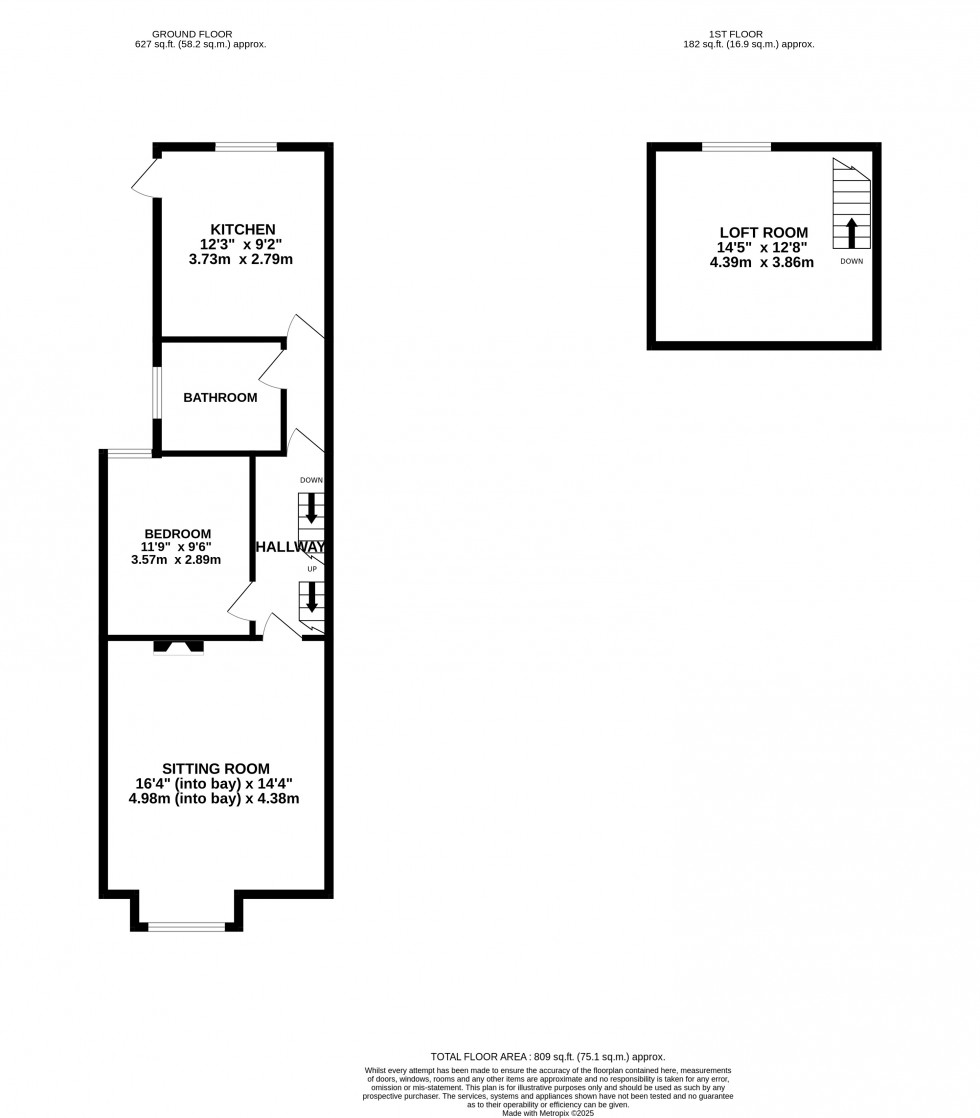Floorplan for Marlborough Road, Gillingham, Kent ME7 5HS