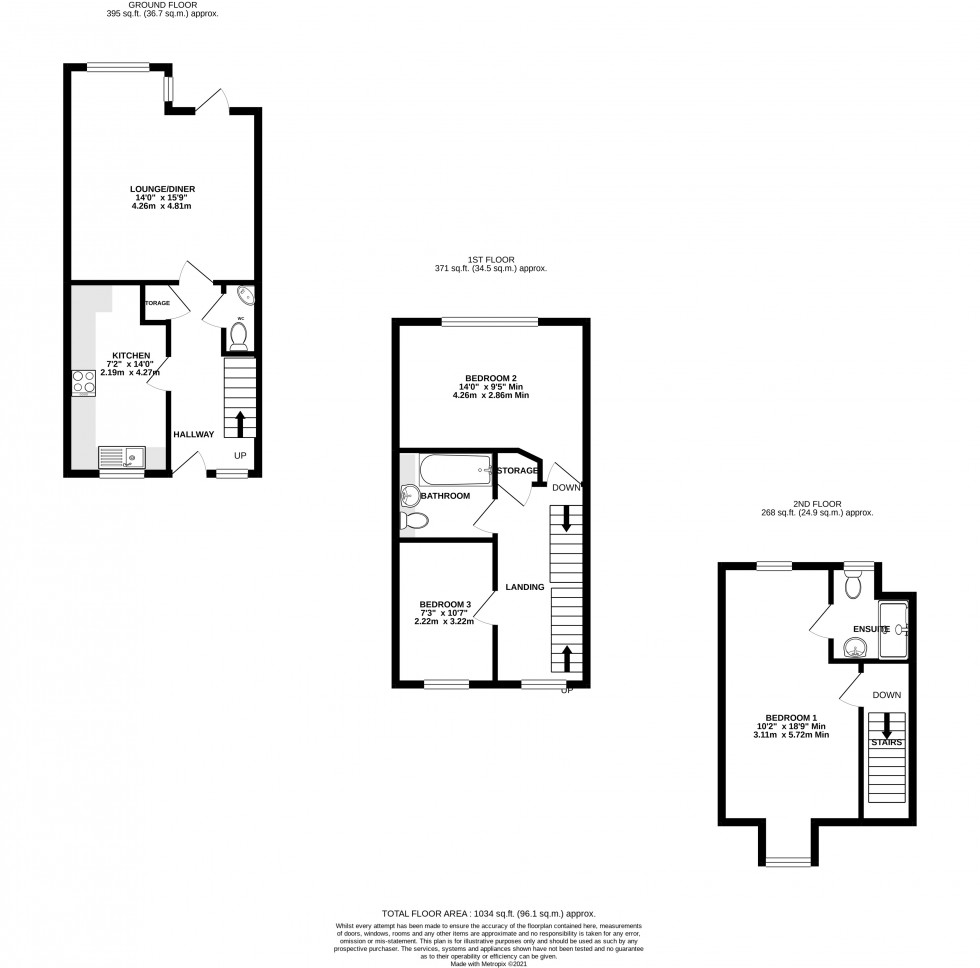 Floorplan for Christmas Street, Gillingham, Kent ME7 1TD
