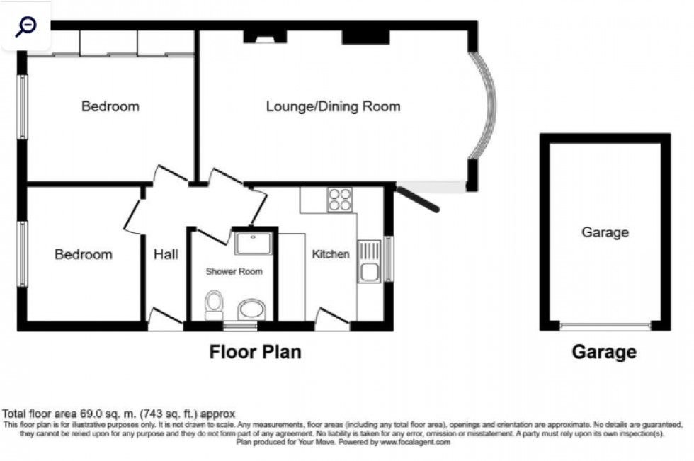 Floorplan for Chalky Bank Road, Rainham, Gillingham, Kent ME8 7NN