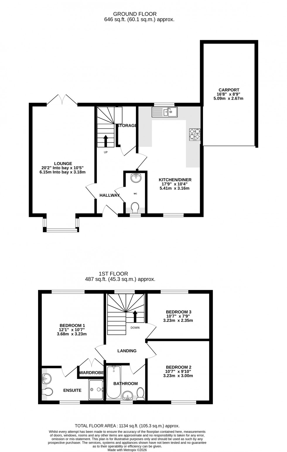 Floorplan for Golve Drive, Chatham, Kent ME5 0FP