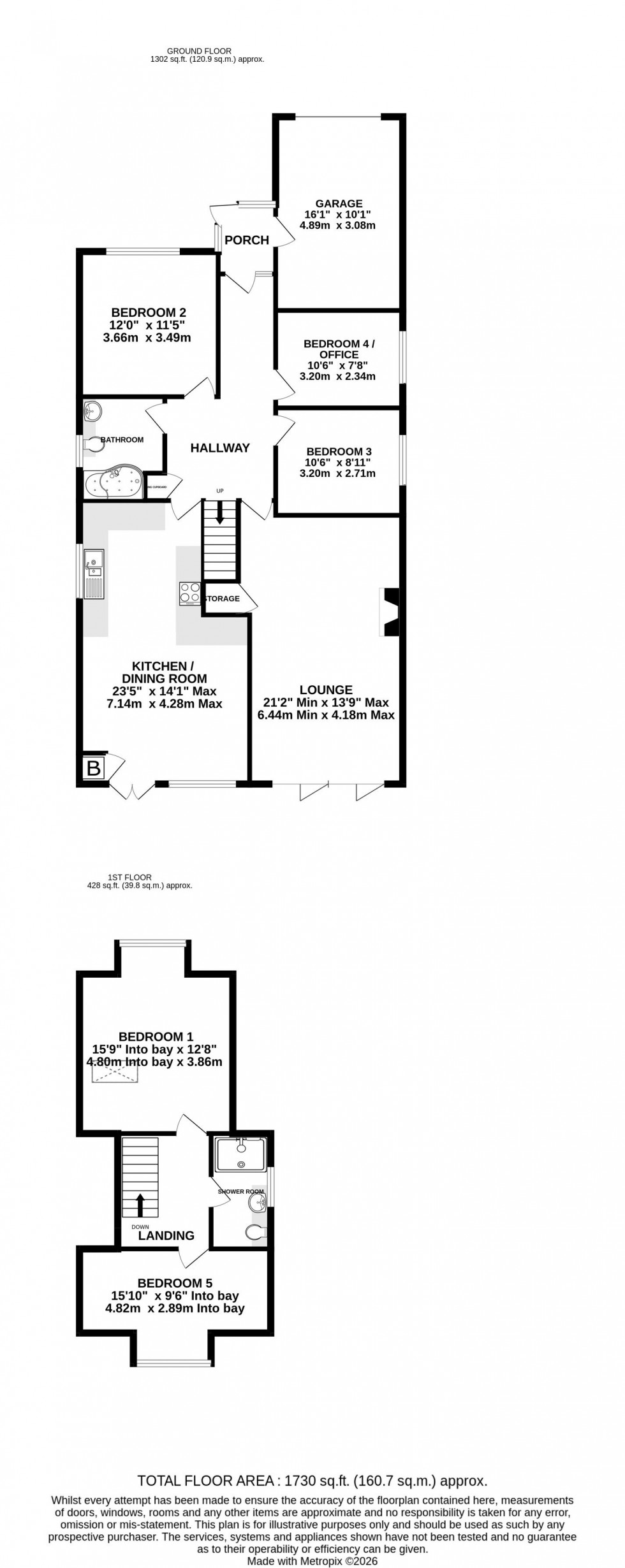 Floorplan for Forge Lane, Upchurch, Sittingbourne, Kent ME9 7AE