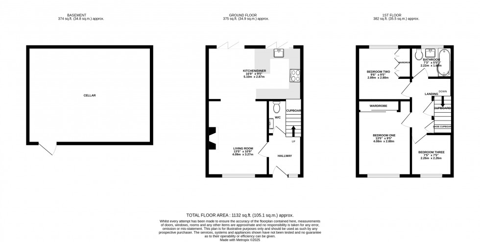 Floorplan for Sutherland Gardens, Rainham, Gillingham, Kent ME8 9LZ