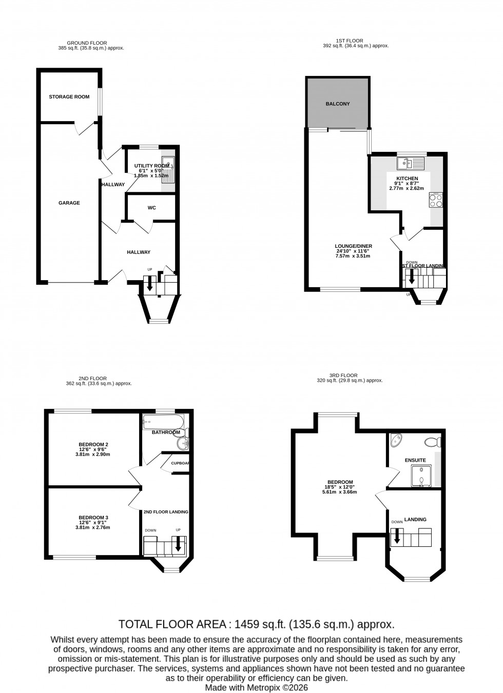 Floorplan for Hathaway Court, Esplanade, Rochester, Kent ME1 1QY