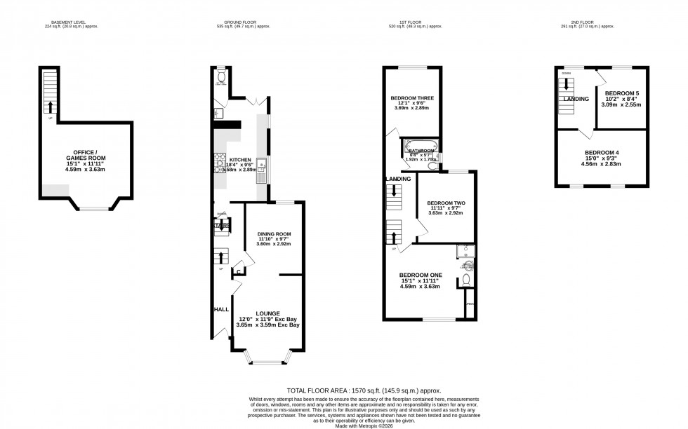 Floorplan for Balmoral Road, Gillingham, Kent ME7 4QG