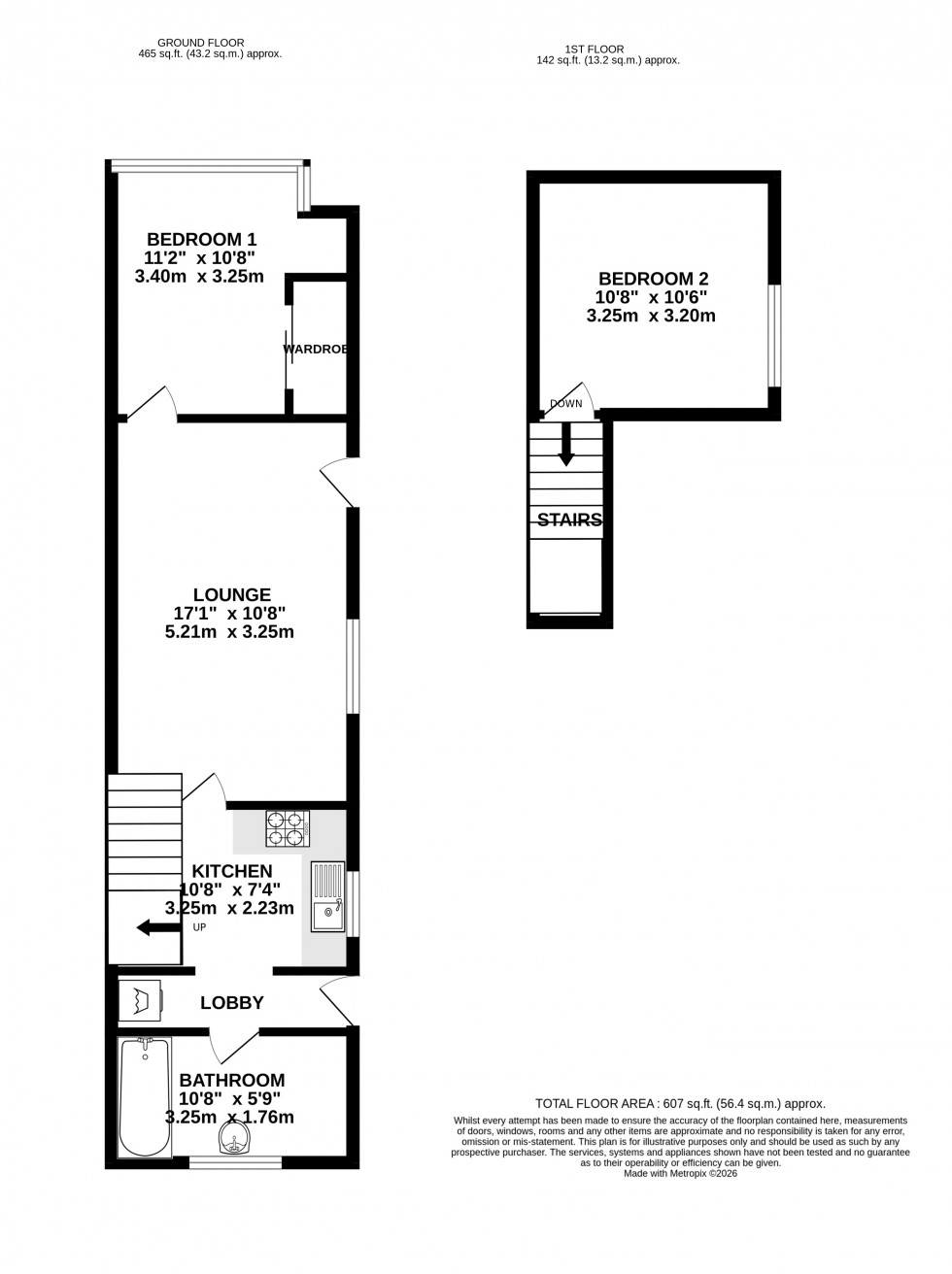 Floorplan for Hamilton Road, Gillingham, Kent ME7 1QL