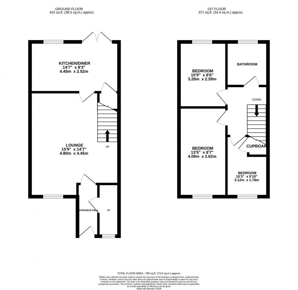 Floorplan for Windsor Road, Gillingham, Kent ME7 4PS