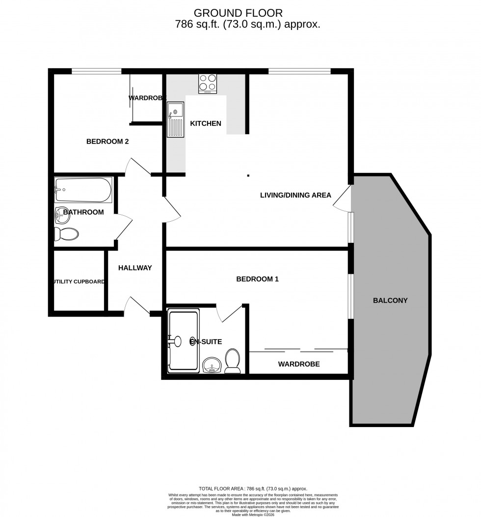 Floorplan for Pegasus Way, Gillingham, Kent ME7 1GD