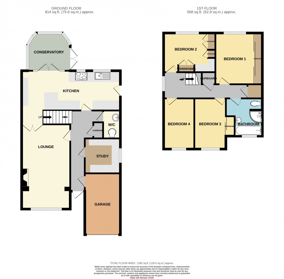Floorplan for Glenwood Close, Hempstead, Gillingham, Kent ME7 3RP