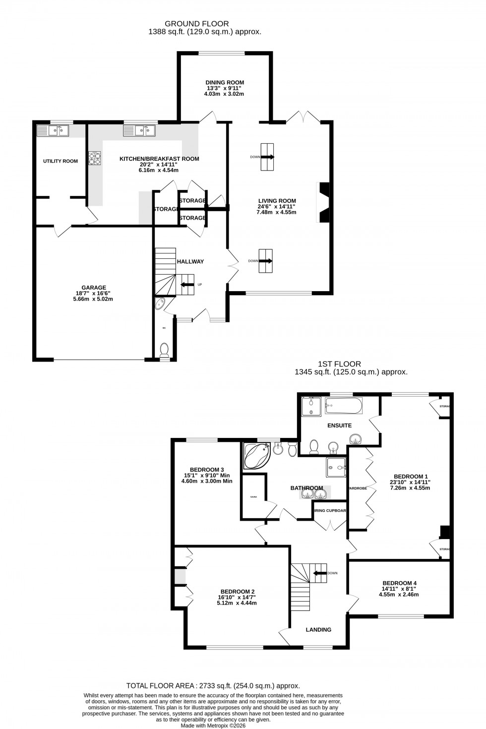 Floorplan for Knole Road, Lordswood, Chatham, Kent ME5 8PJ