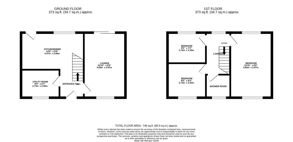 Floorplan for Sturry Way, Gillingham, Kent ME8 6XB