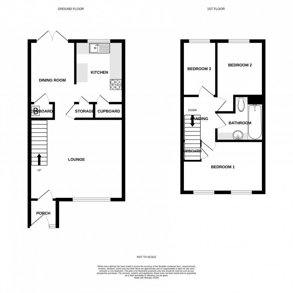 Floorplan for Hanway, Rainham, Gillingham, Kent ME8 6AL