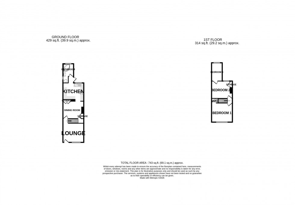 Floorplan for Wyles Street, Gillingham, Kent ME7 1ND