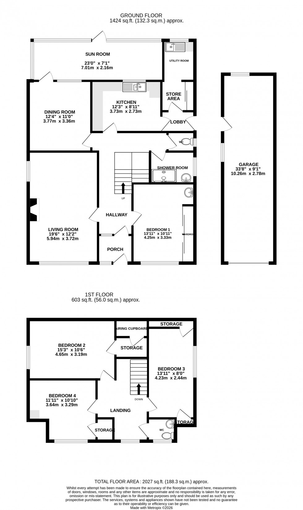 Floorplan for The Street, Bredhurst, Gillingham, Kent ME7 3LH