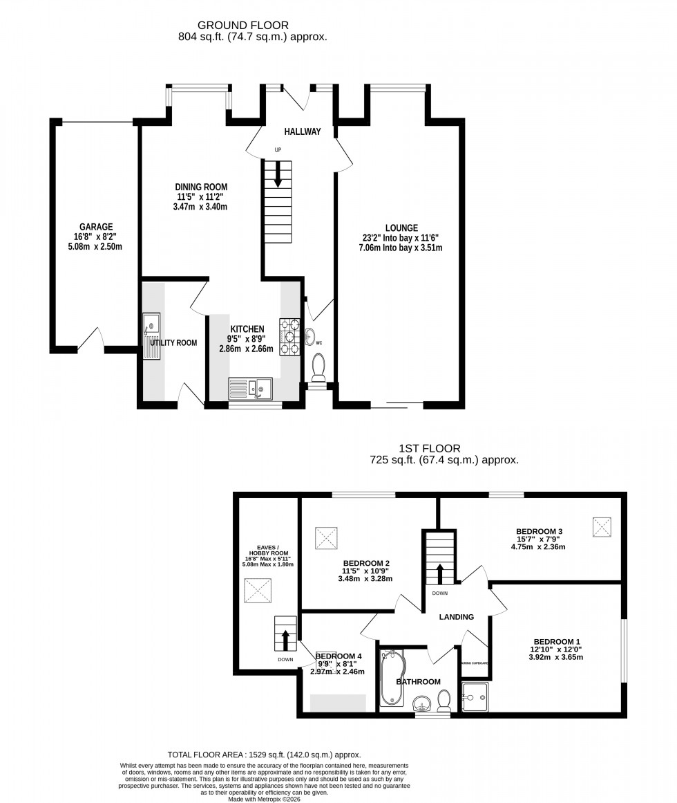 Floorplan for Feldspar Close, Walderslade Woods, Chatham, Kent ME5 9LE