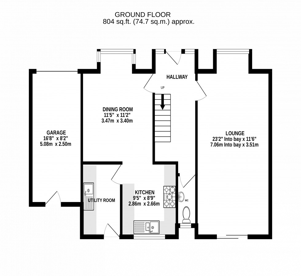 Floorplan for Feldspar Close, Walderslade Woods, Chatham, Kent ME5 9LE
