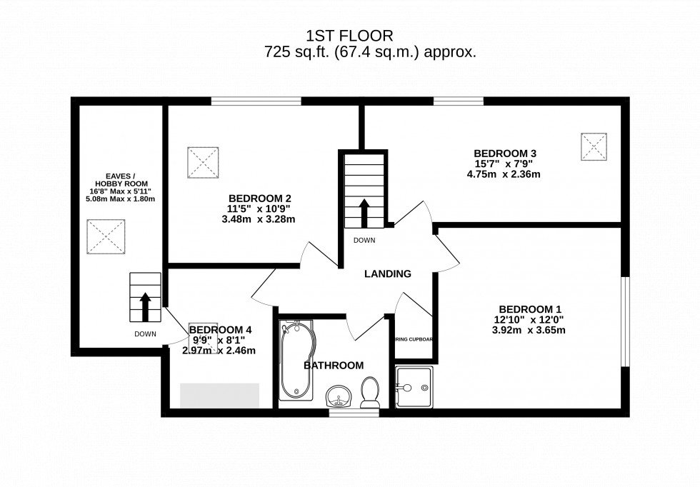 Floorplan for Feldspar Close, Walderslade Woods, Chatham, Kent ME5 9LE