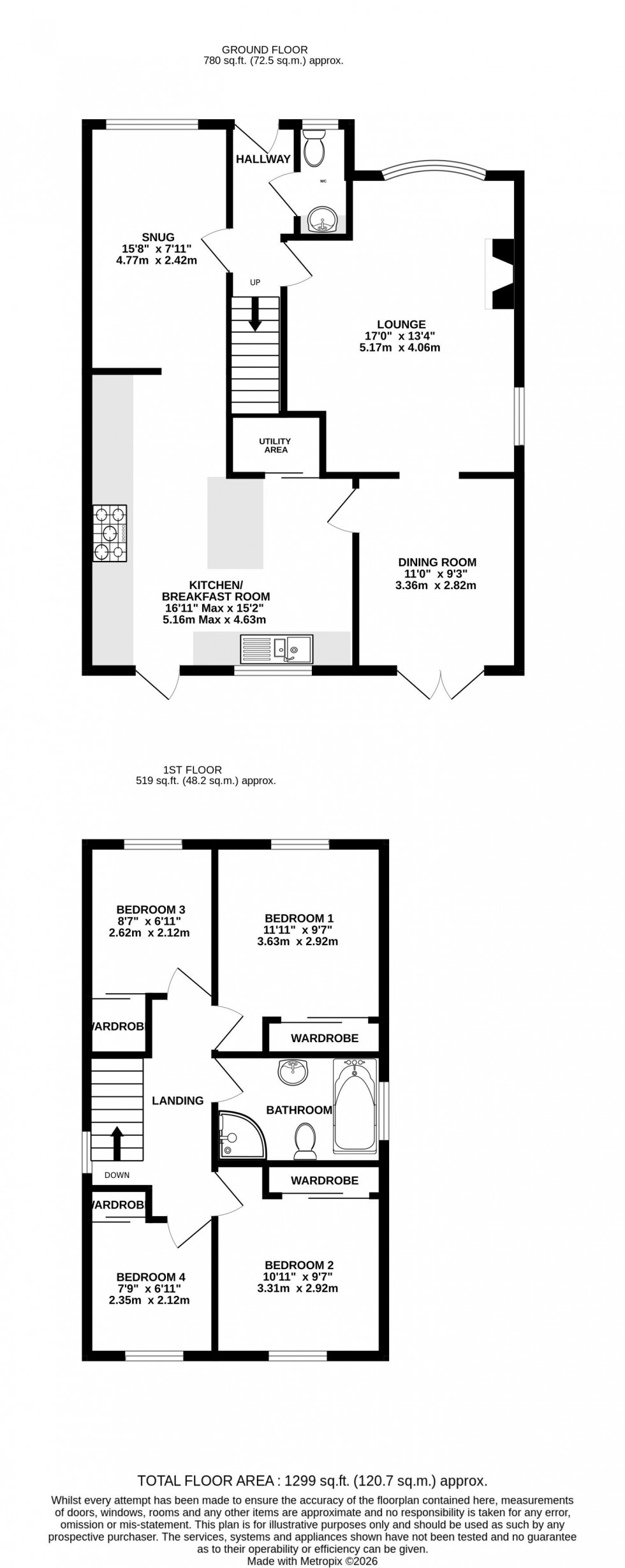 Floorplan for Highgrove Road, Walderslade, Chatham, Kent ME5 7SF