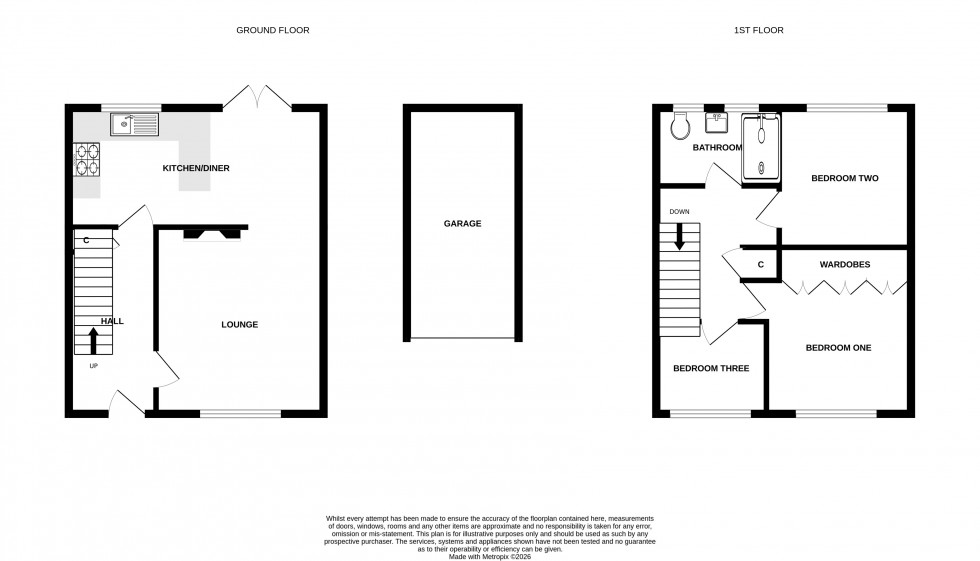 Floorplan for Twyford Close, Rainham, Gillingham, Kent ME8 7QH